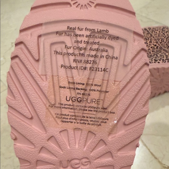 UGG Pink Leopard Print Boots - Picture 7 of 8